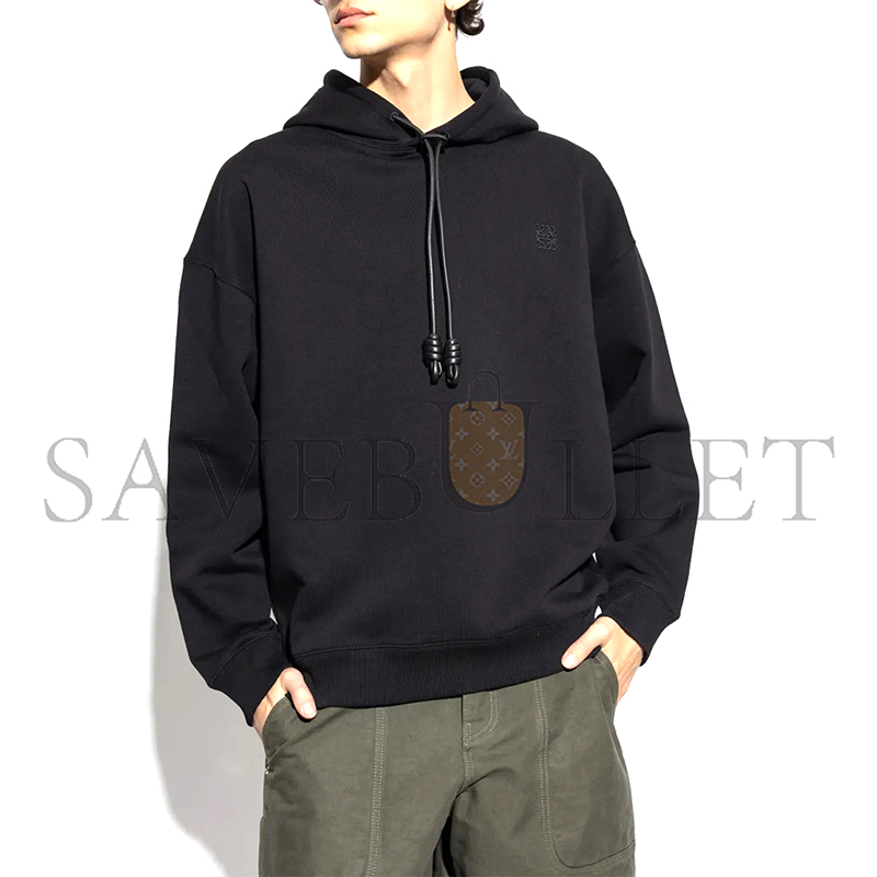 L0ew* relaxed fit hoodie in cotton h526y25x53